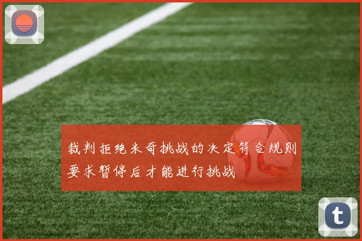 裁判拒绝米奇挑战的决定符合规则要求暂停后才能进行挑战